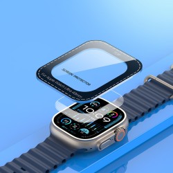 گلس شیشه ای شفاف اپل واچ اولترا 1/2/3 برند Dux Ducis