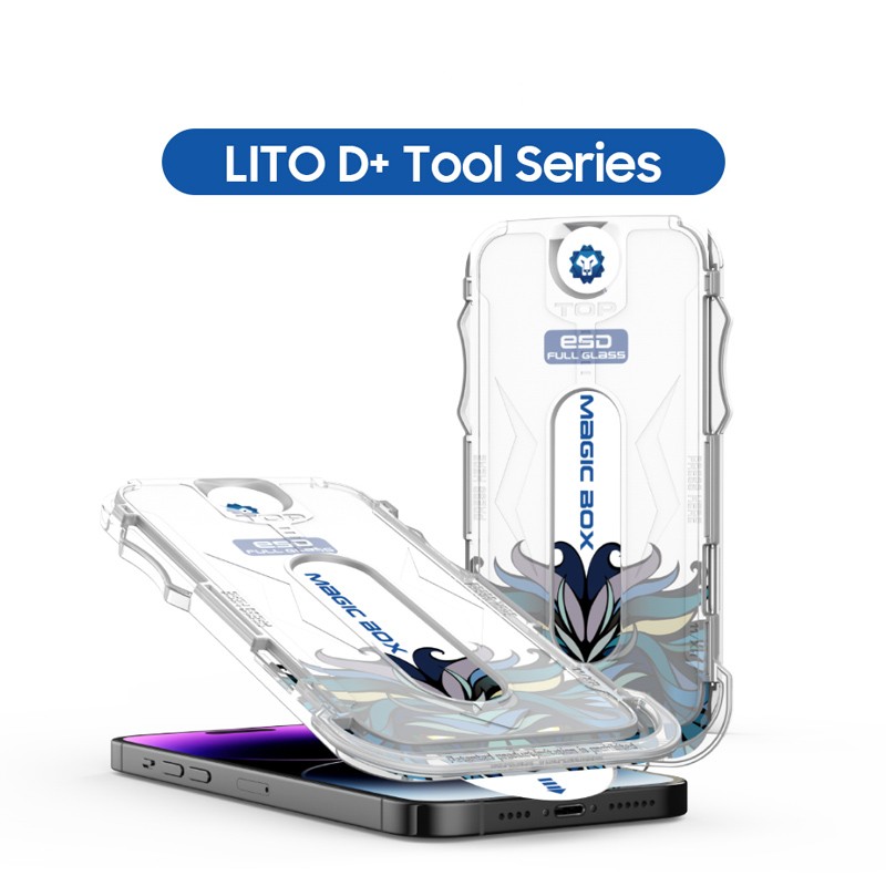 گلس شفاف با ماژول نصب آسان آیفون 17 پرو / 18 پرو Lito D+ Tools