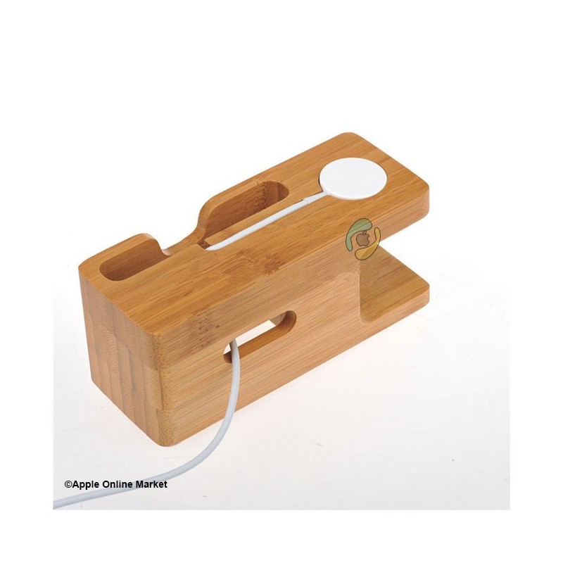 پایه چوبی بامبو آیفون و اپل واچ