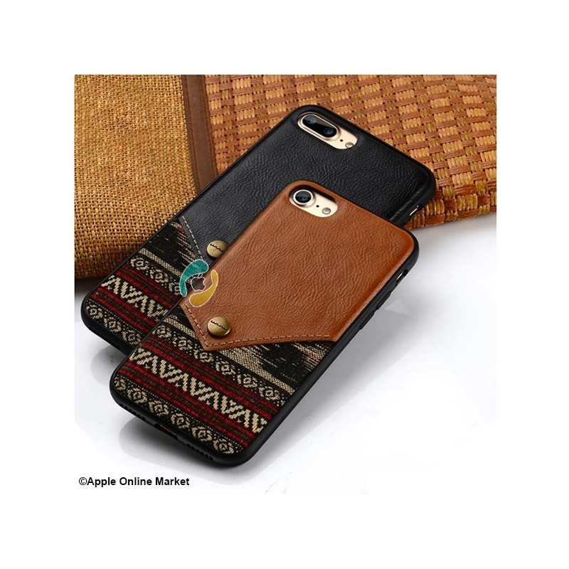 قاب چرمی پارچه ای آیفون 7 / 8 / SE 2 برند WUW K64