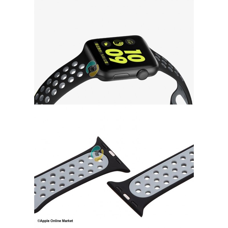 بند سیلیکونی طرح نایک اپل واچ 42/44/45 میلیمتر