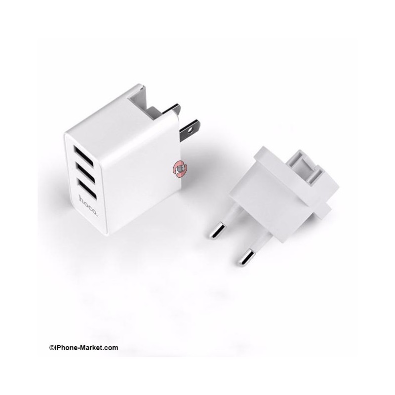 شارژر برق 3 پورت مدل C20 برند Hoco