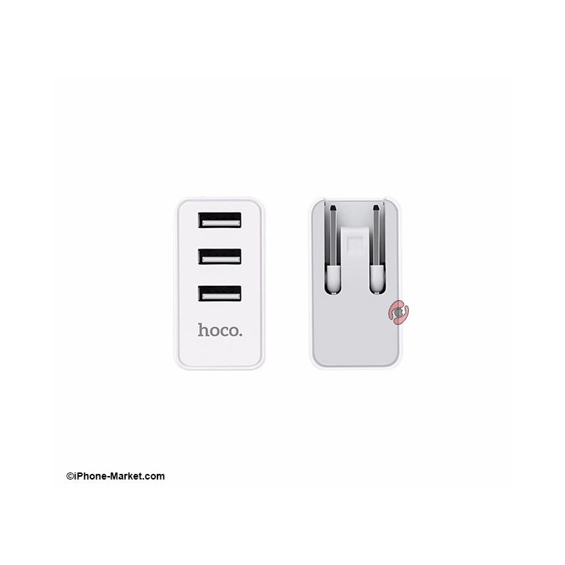 شارژر برق 3 پورت مدل C20 برند Hoco