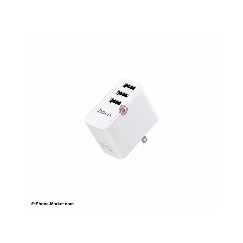 شارژر برق 3 پورت مدل C20 برند Hoco