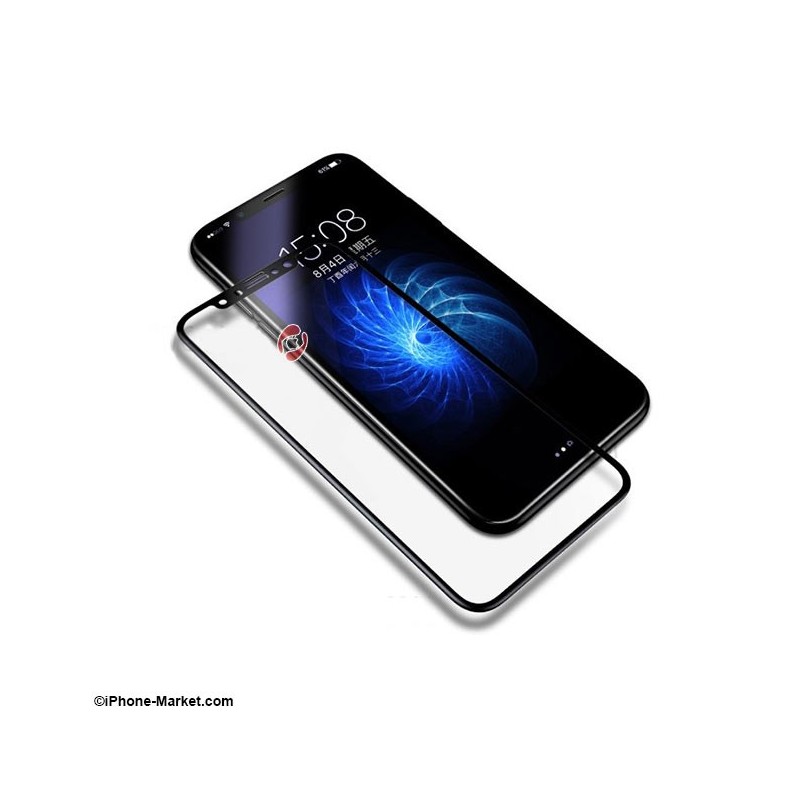 گلس فول کاور دور نرم آیفون ایکس Baseus 0.23mm pet soft 3d