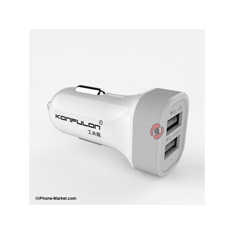 شارژر فندکی 2 پورت Konfulon C17