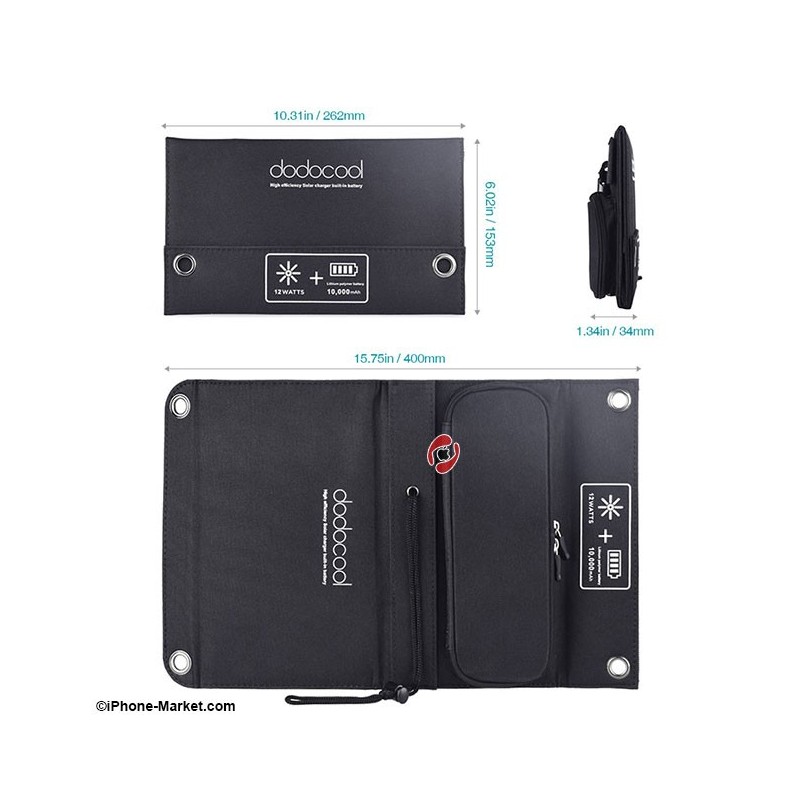 شارژر خورشیدی همراه 10000 میلی آمپر Dodocool