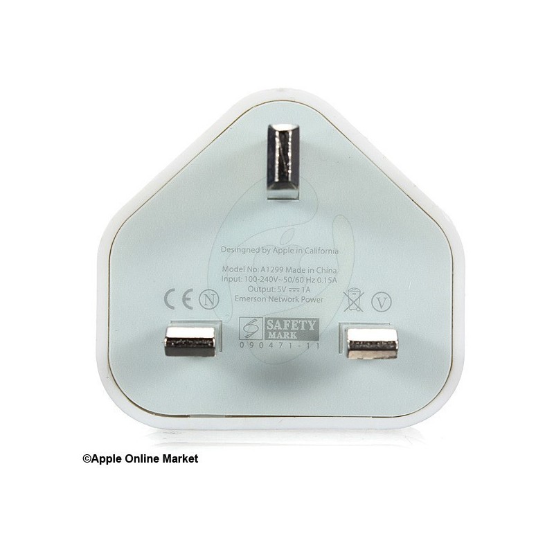 شارژر برق کپی برابر اصل Apple 5W USB Power Adapter UK