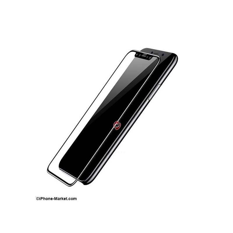 محافظ صفحه نمایش فول کاور شیشه ای آیفون X برند Baseus