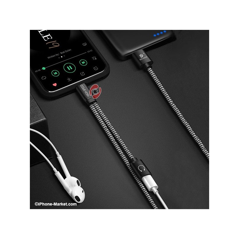 کابل لایتنینگ و انتقال صدا DUX DUCIS K3