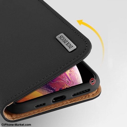 کیف چرم آیفون XS Max مدل Wish برند Dux Ducis