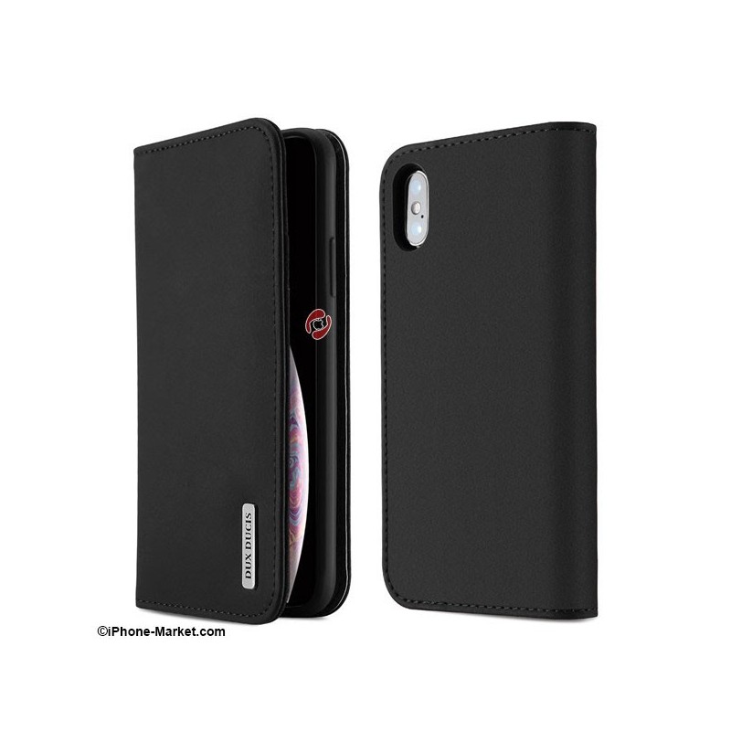 کیف چرم آیفون XS Max مدل Wish برند Dux Ducis