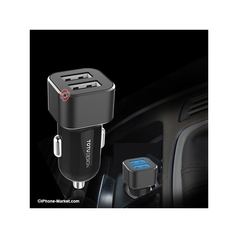 شارژر فندکی 2 پورت 2.4 آمپر مدل CC14 برند TOTU