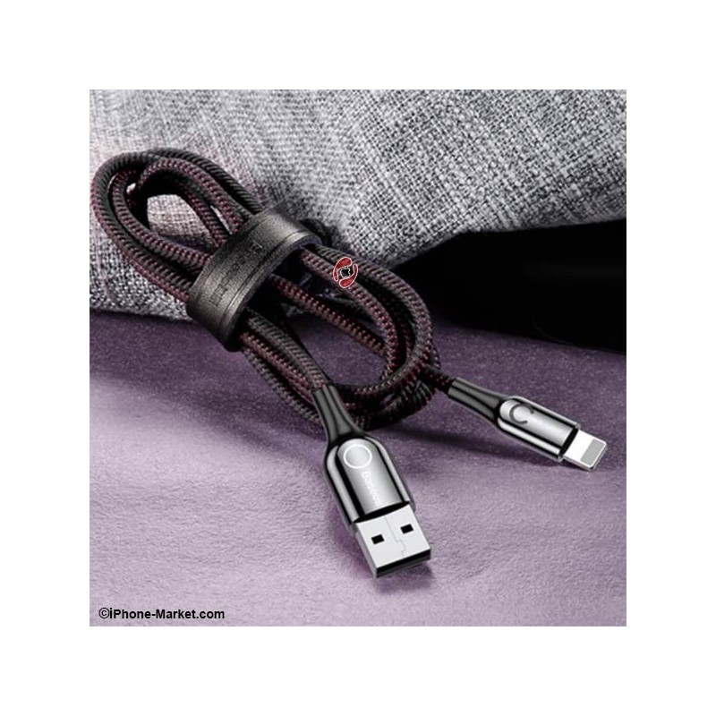 کابل لایتنینگ هوشمند 1 متری Baseus C-shaped