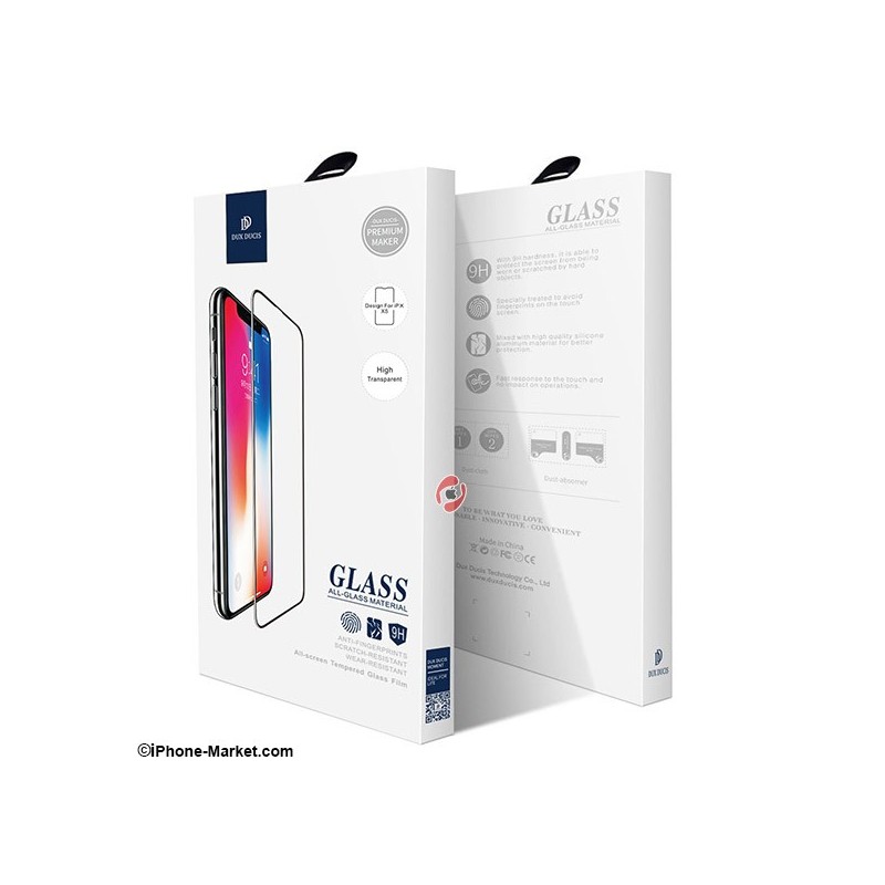 گلس فول کاور شفاف آیفون 11 و  XR برند Dux Ducis