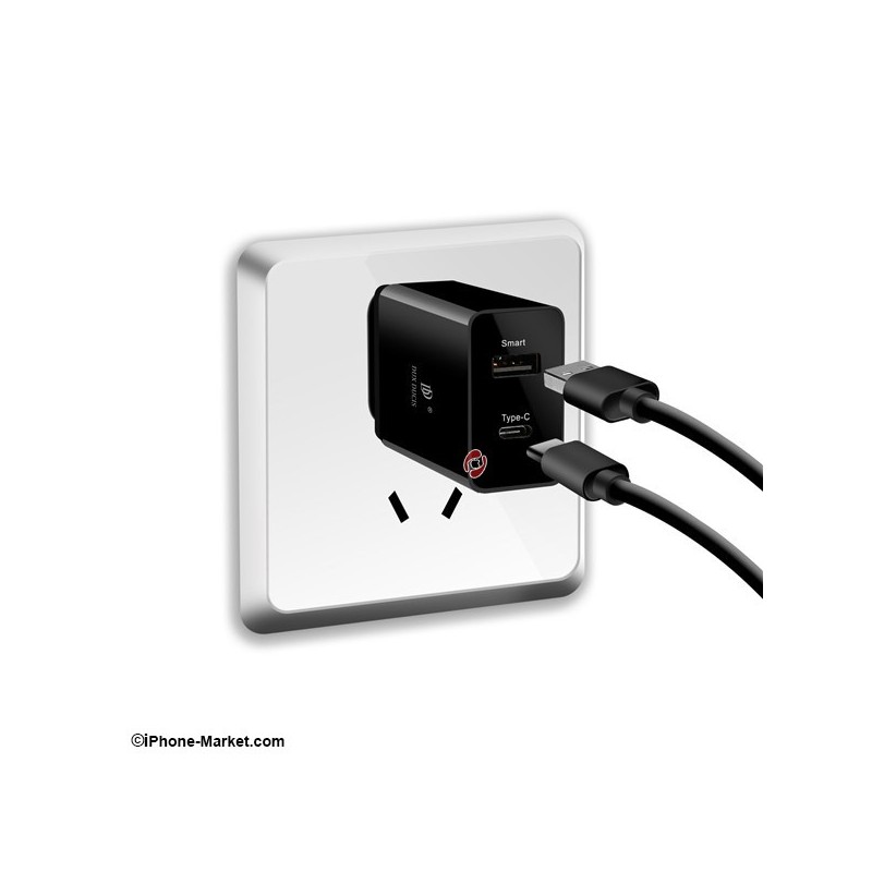 شارژر برق 2 پورت Dux Ducis C40 PD Charger