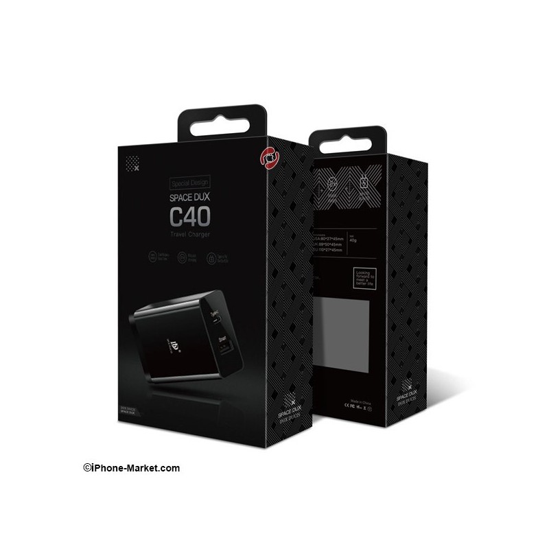 شارژر برق 2 پورت Dux Ducis C40 PD Charger