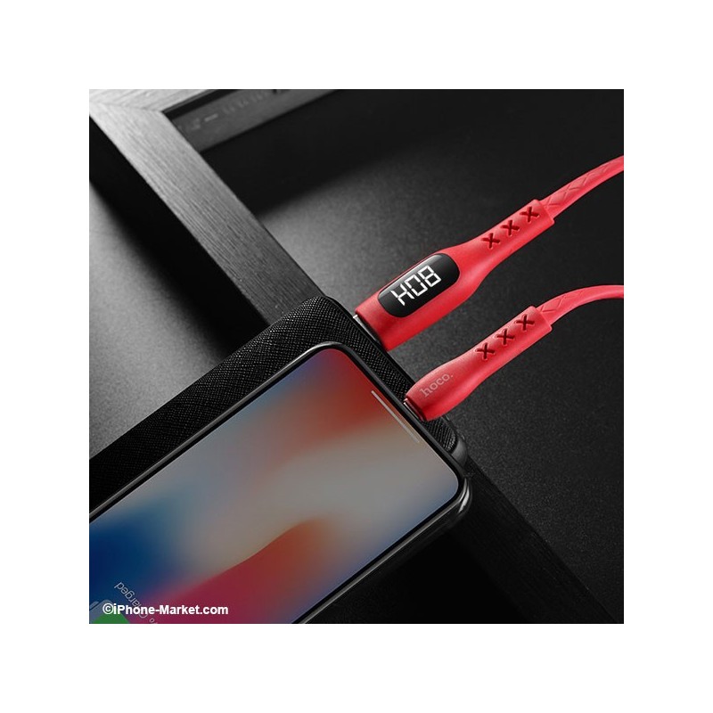 کابل لایتنینگ 1.2 متری تایمر دار Hoco S6