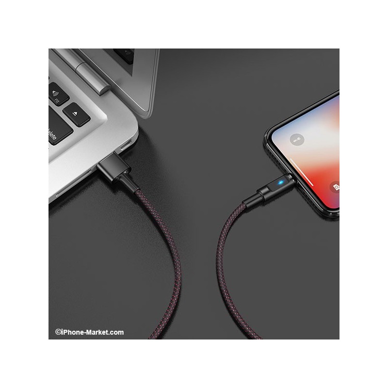 کابل لایتنینگ قطع کن 1.2 متری Hoco U47