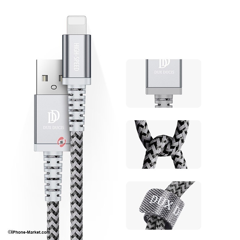 کابل لایتنینگ 1 متر و 2 متر برند Dux Ducis