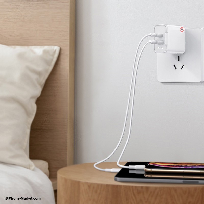 شارژر دیواری 2 پورت 18 وات BENKS PA37 PD