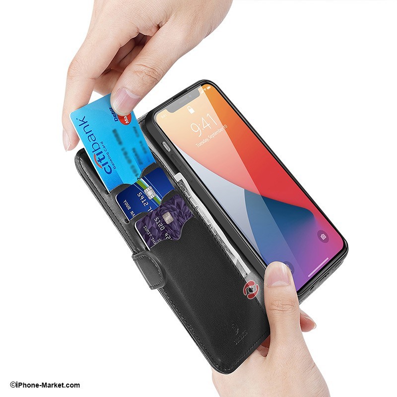 کیف چرم کتابی آیفون 12 پرو مکس مدل Kado برند Dux Ducis