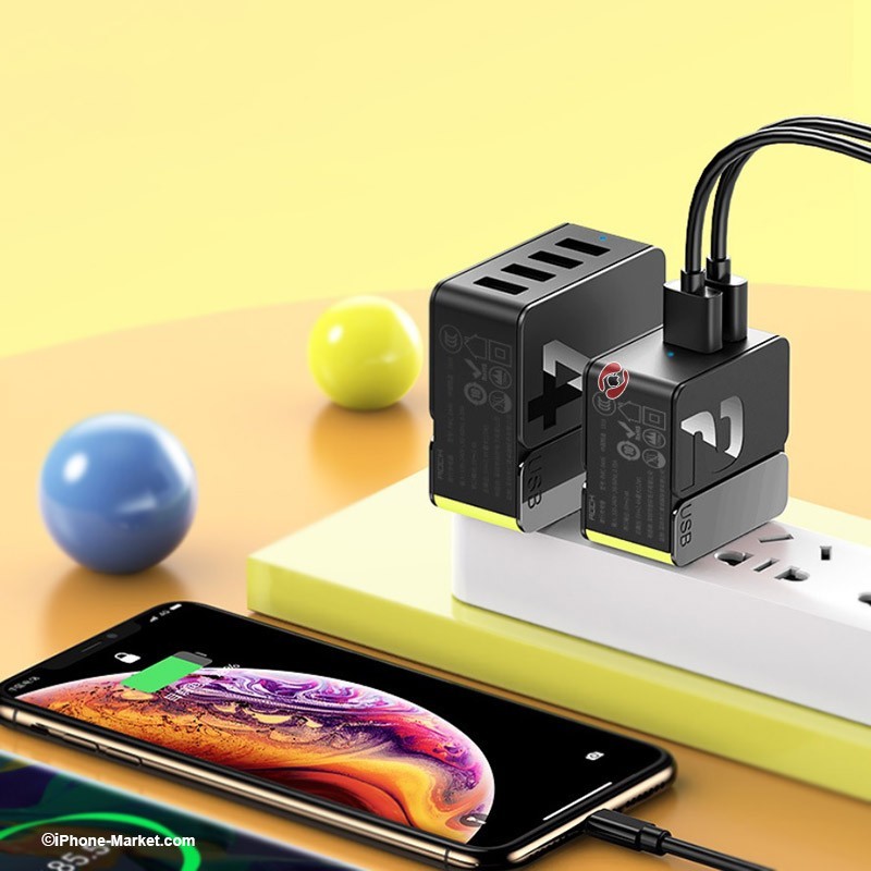 آداپتور فست شارژ 2 پورت 12 وات Rock RWC-0446