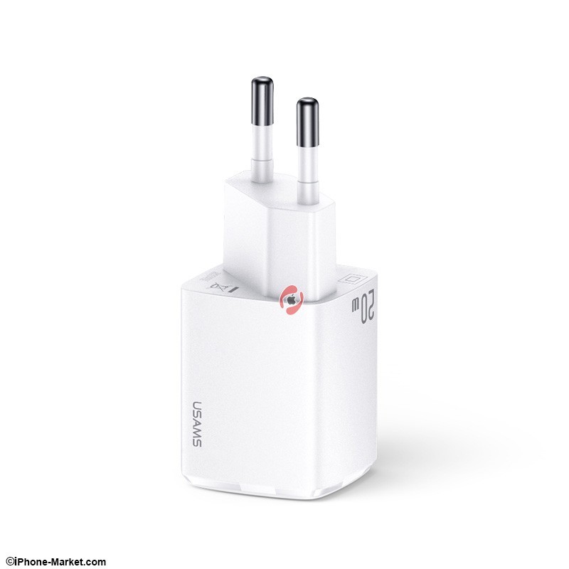 شارژر دیواری 20 وات 2 پورت USAMS US-CC128 QC3.0 PD