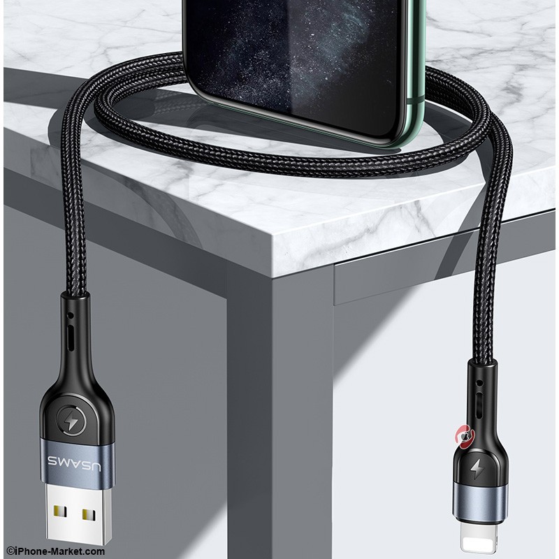 کابل لایتنینگ 1 متر مدل US-SJ448 برند USAMS