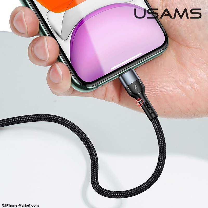 کابل لایتنینگ 1 متر مدل US-SJ448 برند USAMS