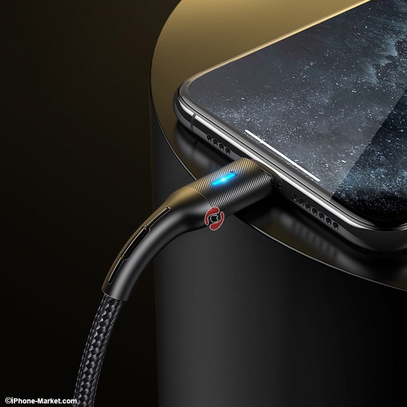 کابل لایتنینگ هوشمند قطع کن 1.2 متر USAMS US-SJ425