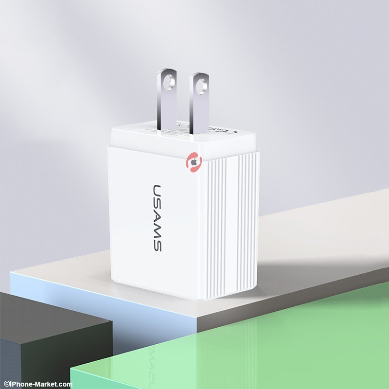 شارژر دیواری 2 پورت USAMS US-CC089 T24
