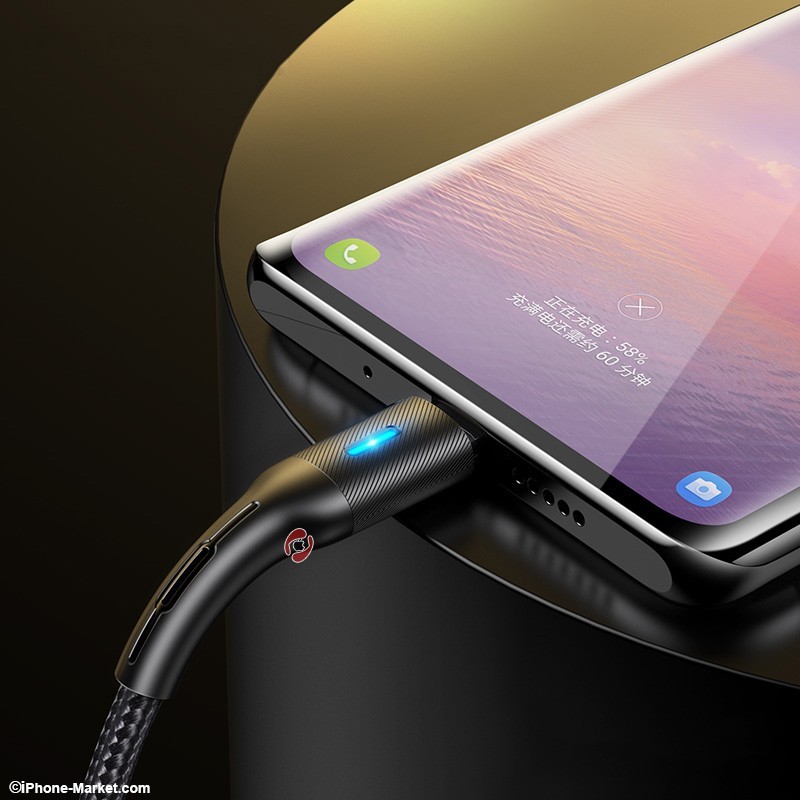 کابل تایپ سی قطع کن هوشمند 1.2 متر USAMS US-SJ460