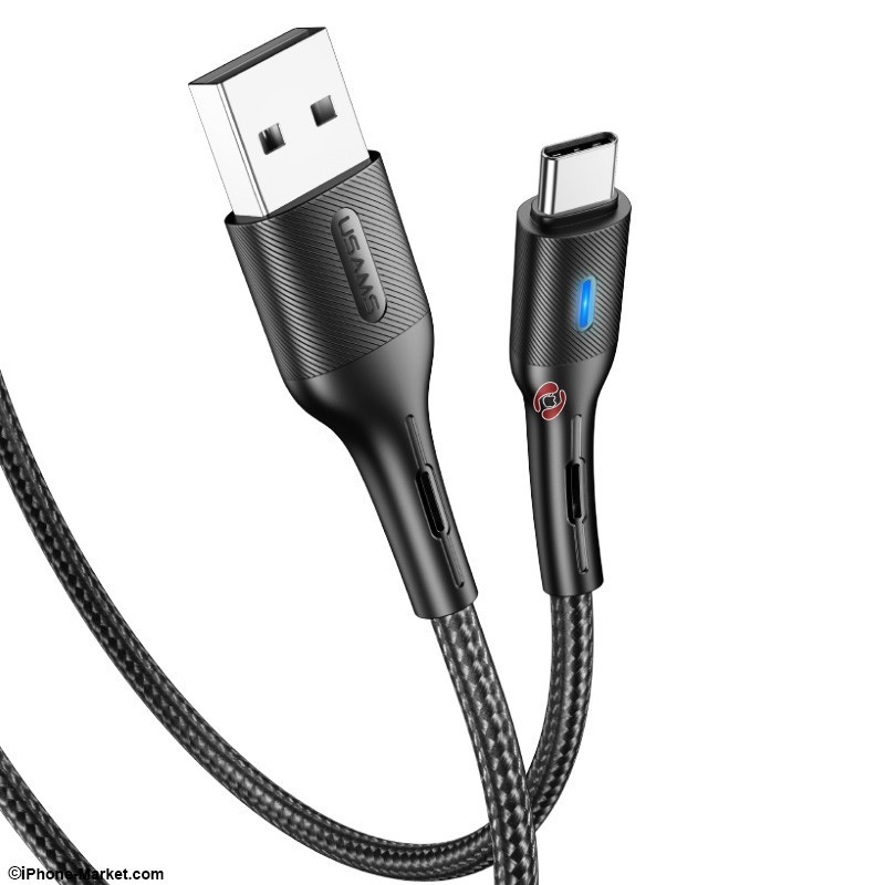 کابل تایپ سی قطع کن هوشمند 1.2 متر USAMS US-SJ460