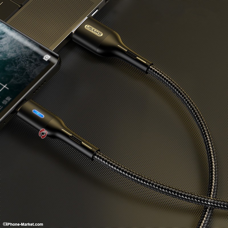 کابل تایپ سی قطع کن هوشمند 1.2 متر USAMS US-SJ460