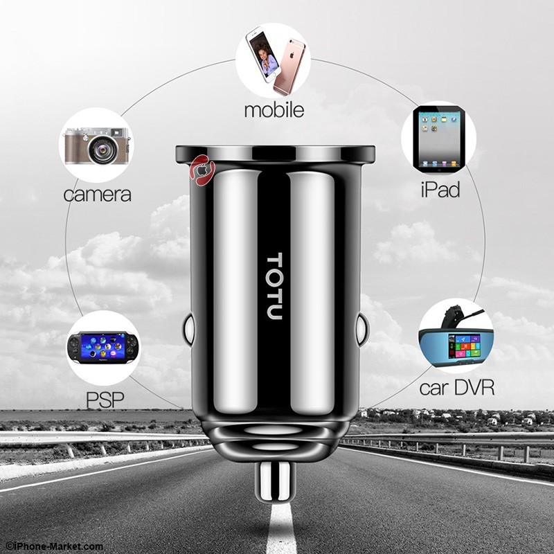 شارژر فندکی 2 پورت 3.4 آمپر TOTU DCCD-014