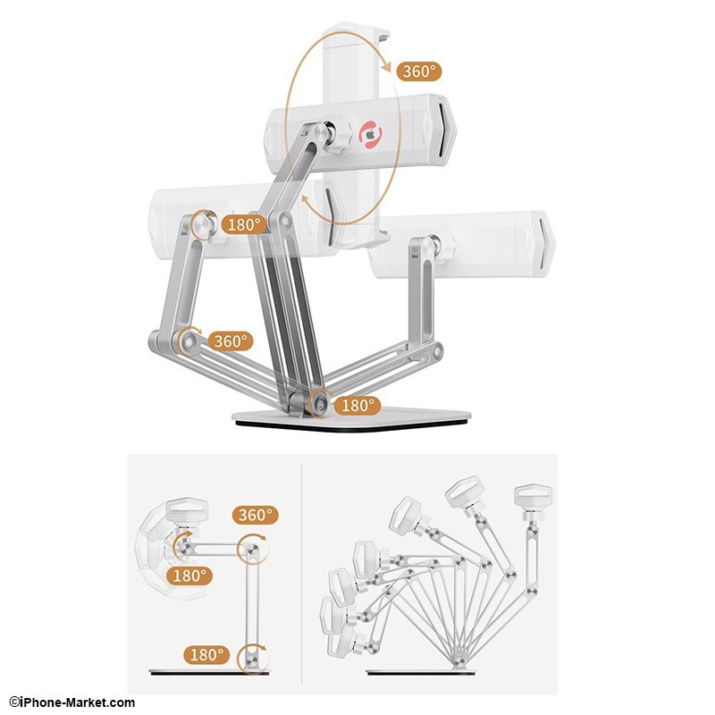 پایه رومیزی موبایل و تبلت 5 تا 13 اینچ Boneruy P47