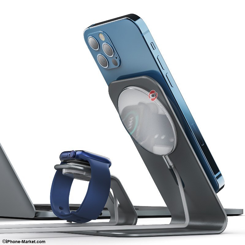 پایه شارژ آیفون سری 12 و اپل واچ Boneruy P39