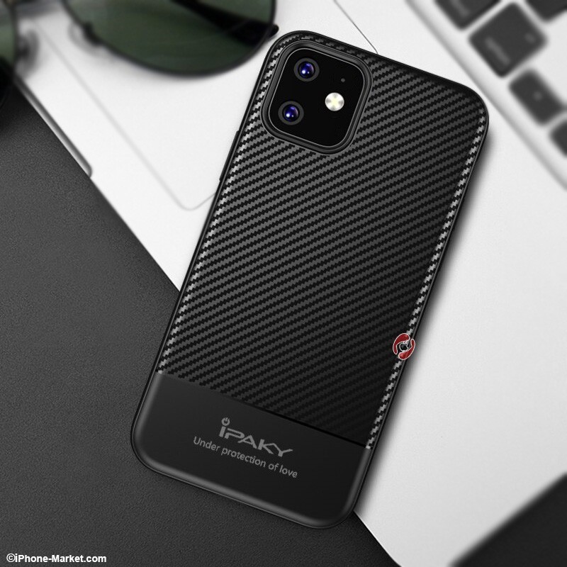 کاور طرح کربن آیفون 11 iPaky Carbon Fiber