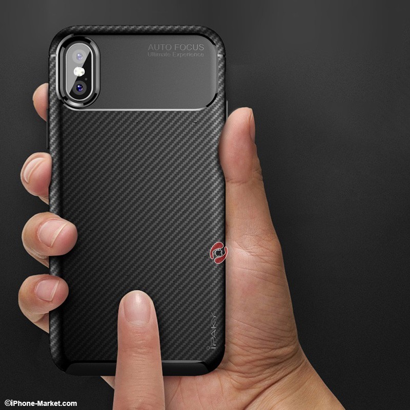 قاب کربنی TPU آیفون XS Max برند iPaky