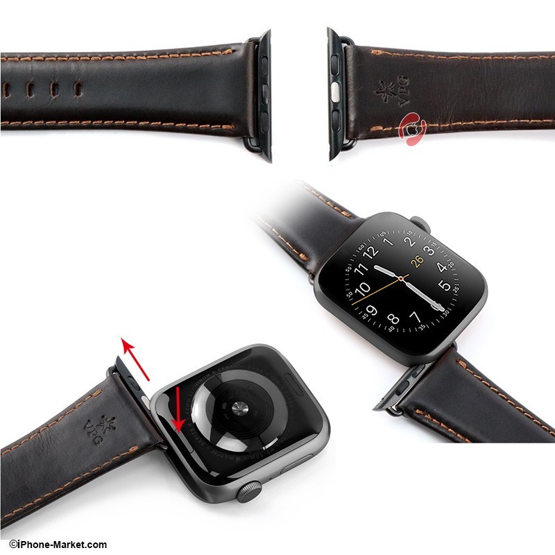 VPG Perseus Series Genuine Leather Band Apple Watch 42/44/45mm