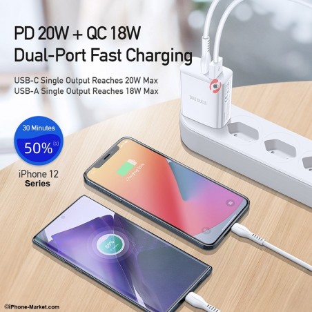 Dux Ducis C70 PD 20W QC 18W Fast Charger
