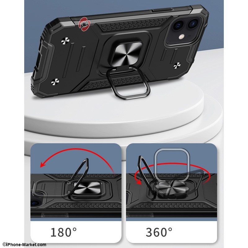 R-Just Magnetic Kickstand Ring iPhone 12 12 Pro