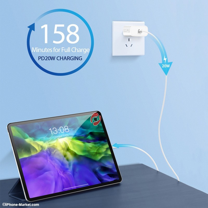 آداپتور دیواری 20 وات تایپ سی Dux Ducis PD