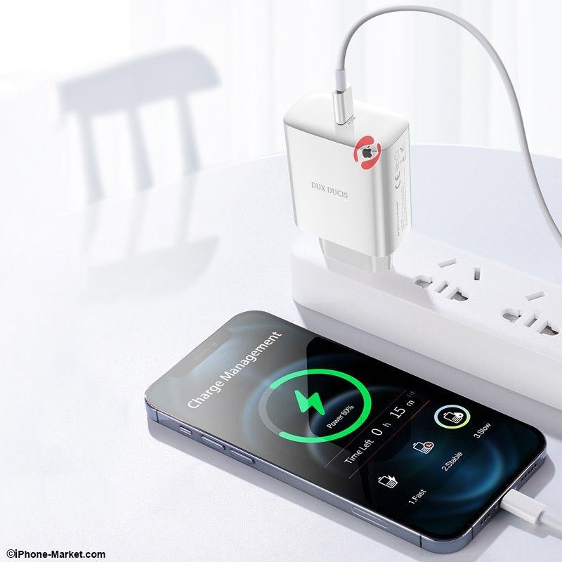 آداپتور دیواری 20 وات تایپ سی Dux Ducis PD