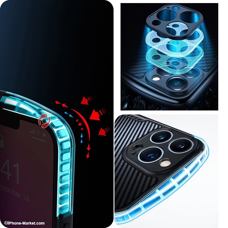 قاب کربنی آیفون 13 پرو مدل Gamer برند XUNDD