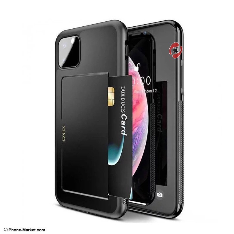 کاور چرم آیفون 11 پرو مکس مدل Pocard برند Dux Ducis