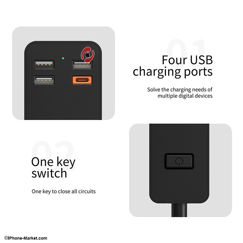 WiWU PD 20W Smart Power Strip