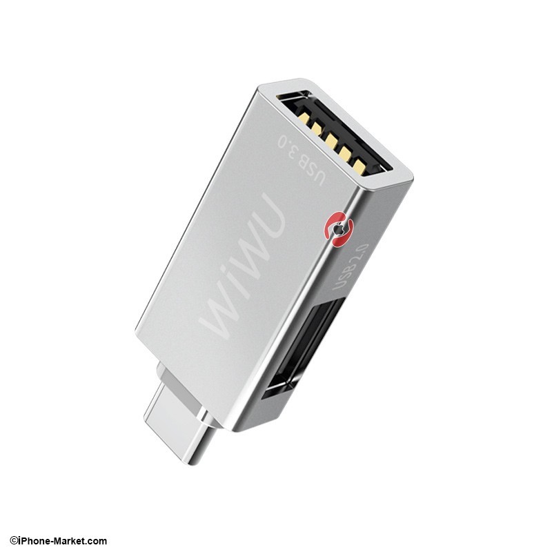 WiWU T02 Type-C to Dual USB Adapter