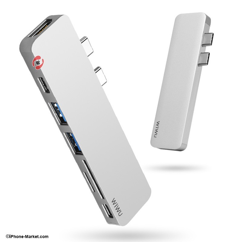 WiWU 7 in 1 Type-C Hub Adapter T8